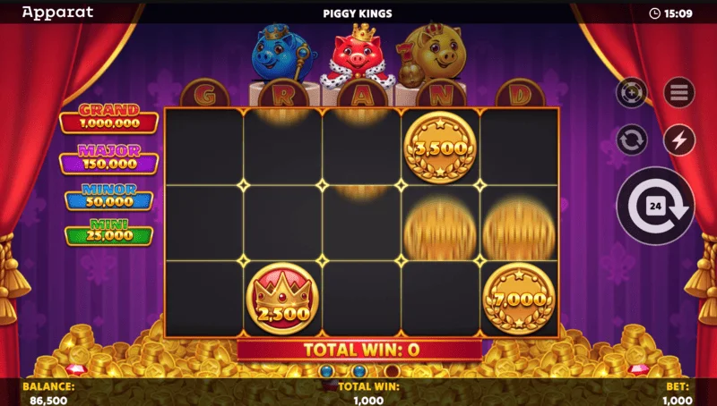 Piggy Kings - ekran Buy Feature i odabir kupnje